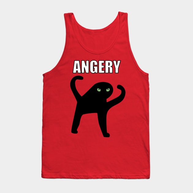 Angery as Heck Cat Meme Tank Top by Sashen